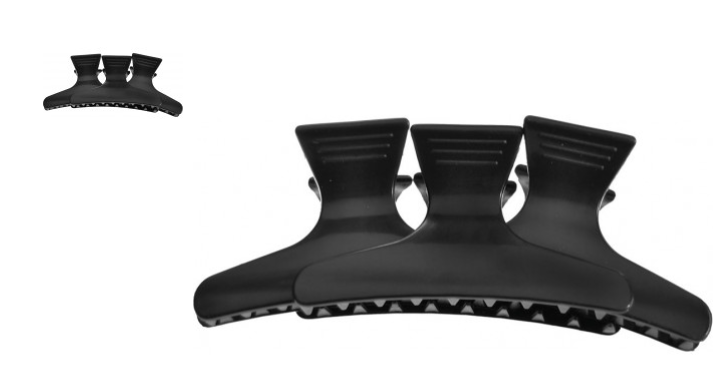 Professional Butterfly Clamps Large Black 12pk