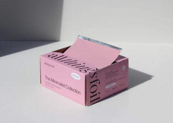 All Things Foil - Minimalist Pink Wide Pop Up Foil 15cm x 27cm