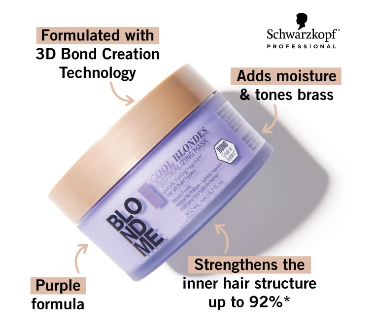 Schwarzkopf - Blondme Cool Blondes Neutralizing Cool Mask 200ml