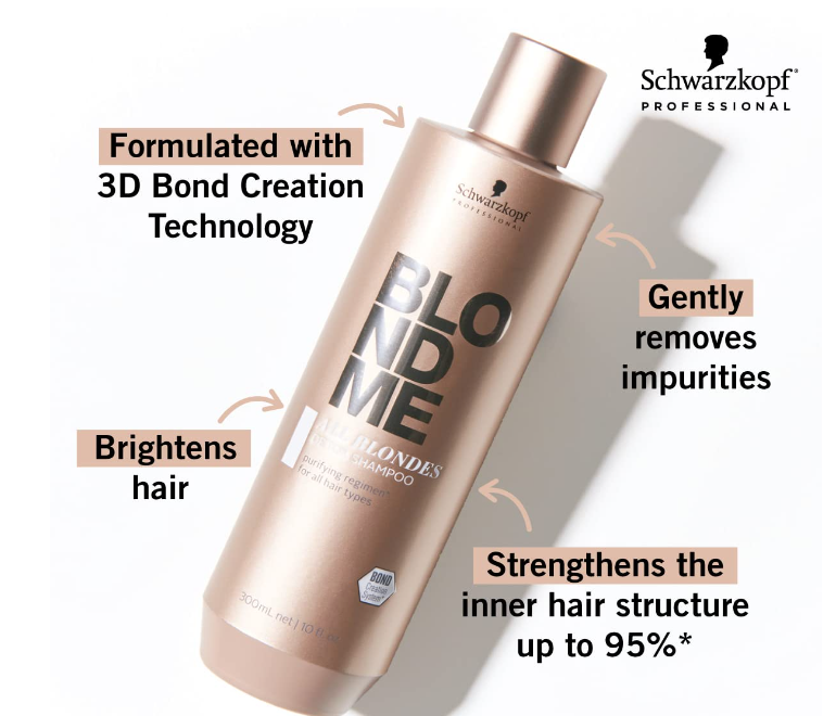 Schwarzkopf Blondme All Blondes Detoxifying Shampoo 300ml