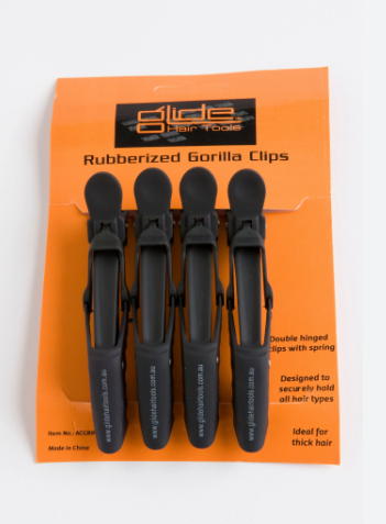 Glide Rubberized Gorilla Clips 4 Pack