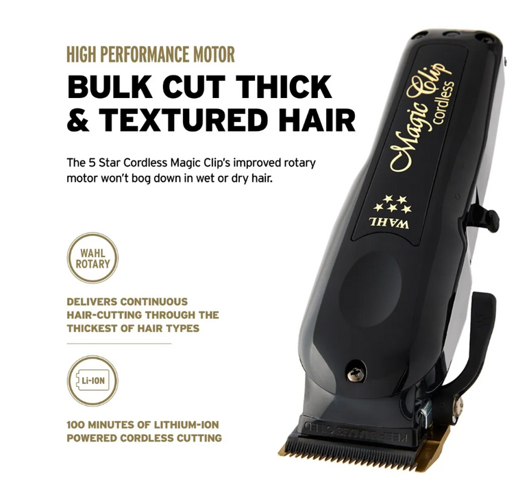 Wahl - NEW Cordless Magic Clip Black