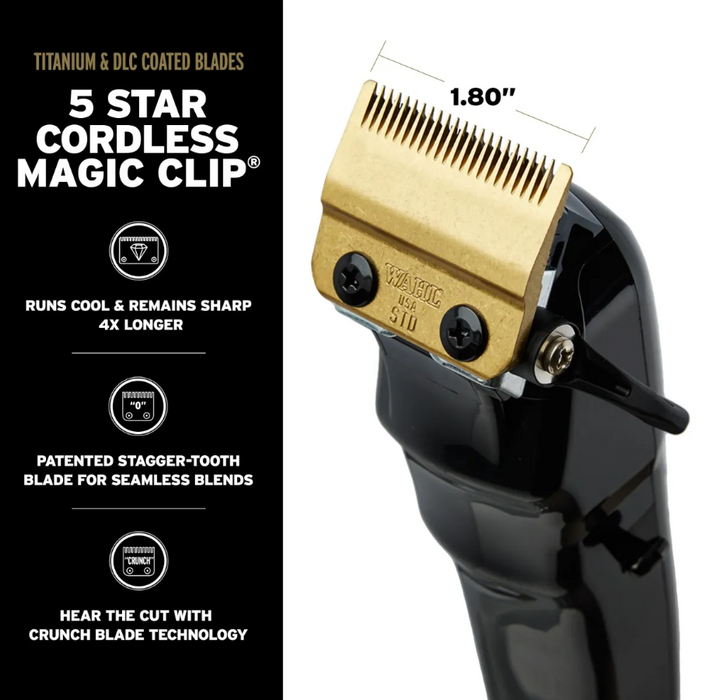 Wahl - NEW Cordless Magic Clip Black