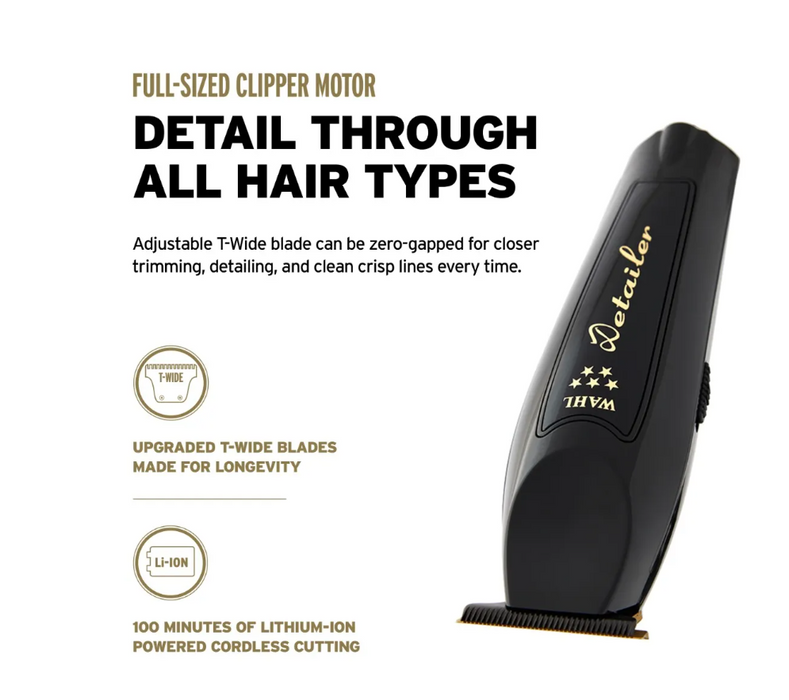 Wahl - Cordless Magic Clip and 5 Star Detailer Barber Combo