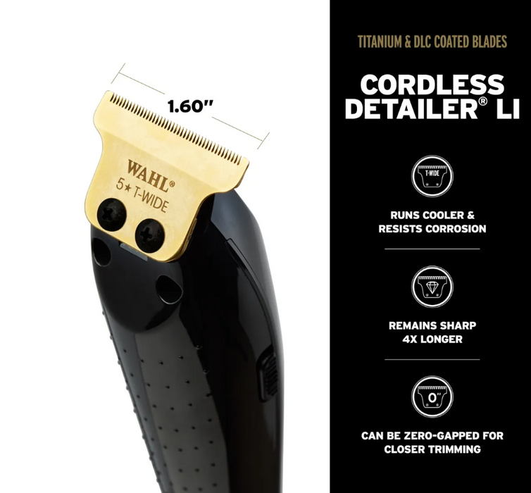 Wahl - Cordless Magic Clip and 5 Star Detailer Barber Combo
