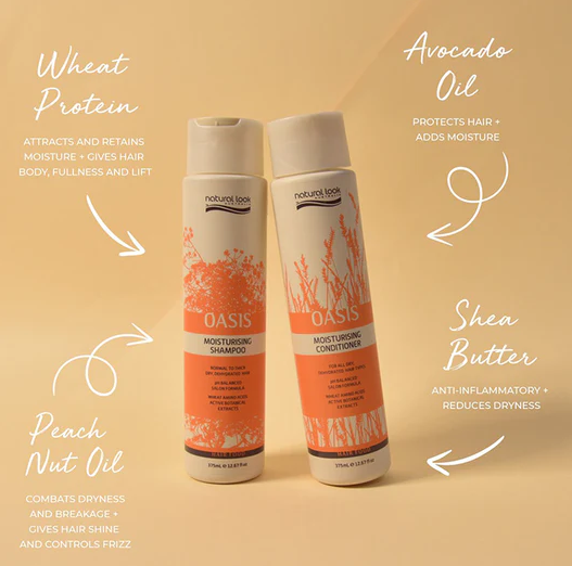 Natural Look - Oasis Moisturising Shampoo 375ml