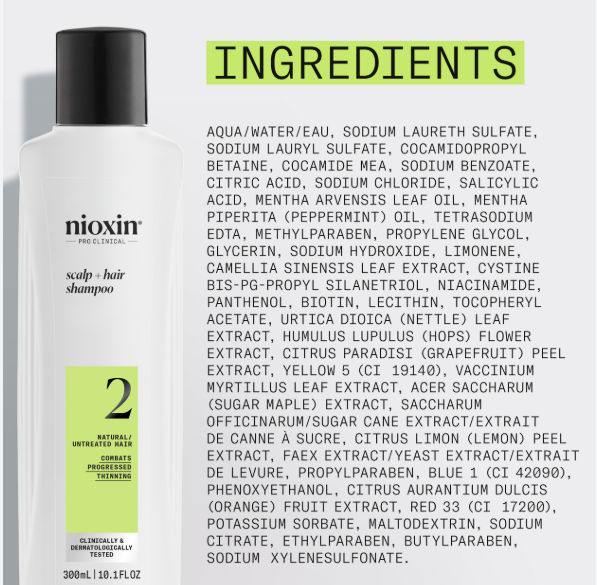 Nioxin - System 2 Scalp + Hair Shampoo 1000ml