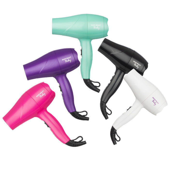 Silver Bullet - Baby Travel Hair Dryer / Black