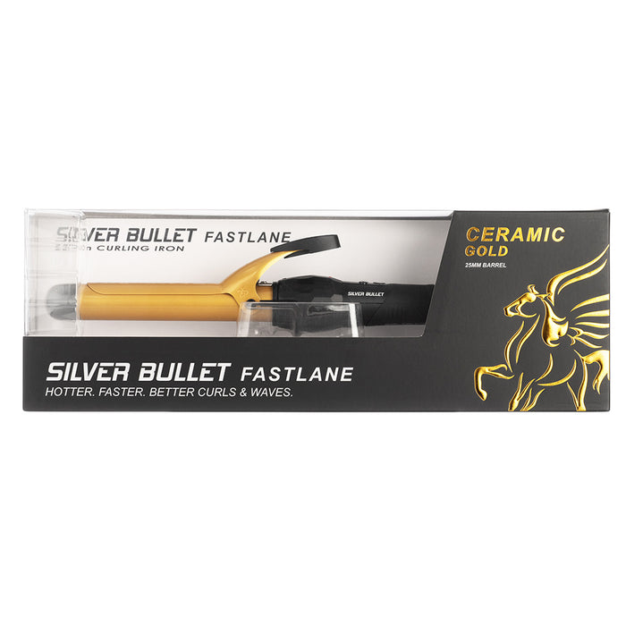 Silver Bullet - Fastlane Ceramic Curling Tong 25mm / Gold