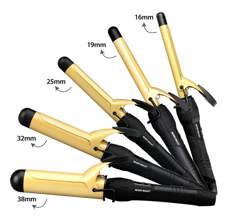 Silver Bullet - Fastlane Ceramic Curling Tong 25mm / Gold