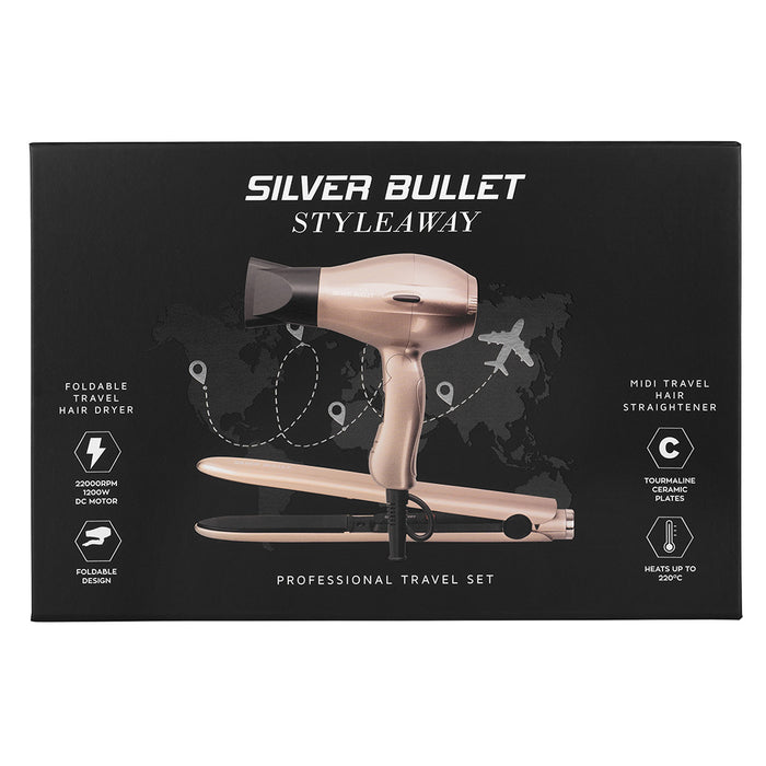 Silver Bullet -  Styleaway Hair Dryer and Straightener Travel Set