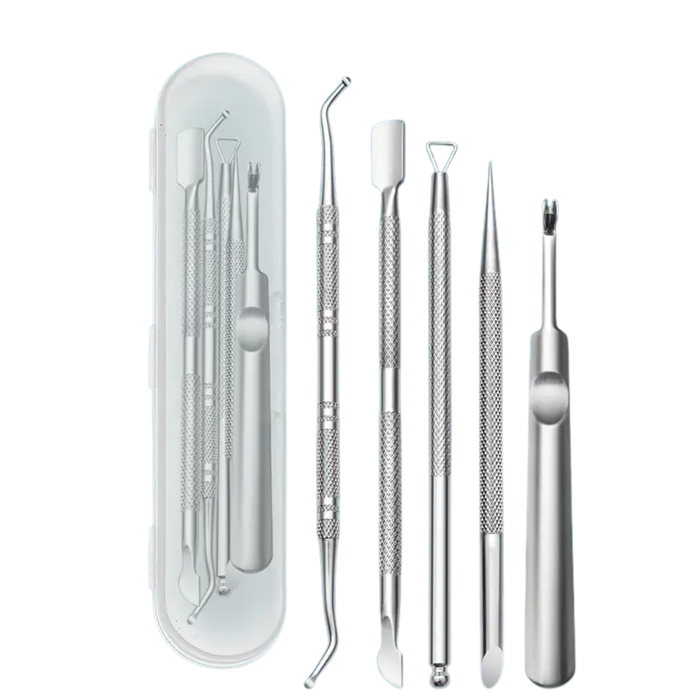 Stainless Steel Cuticle Remover Set 5PCS