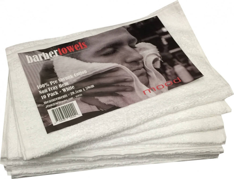 In Mood - White Barber Towels 10pk