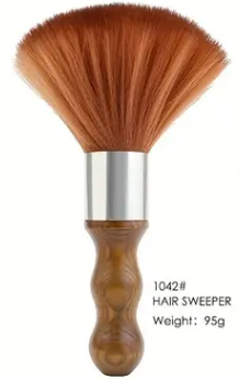 Wooden Handle Neck Duster - Red