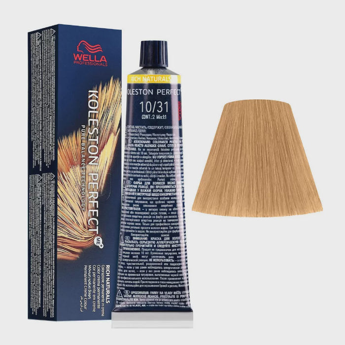 Wella Koleston Perfect - 10/31 Lightest Blonde Gold Ash 60g
