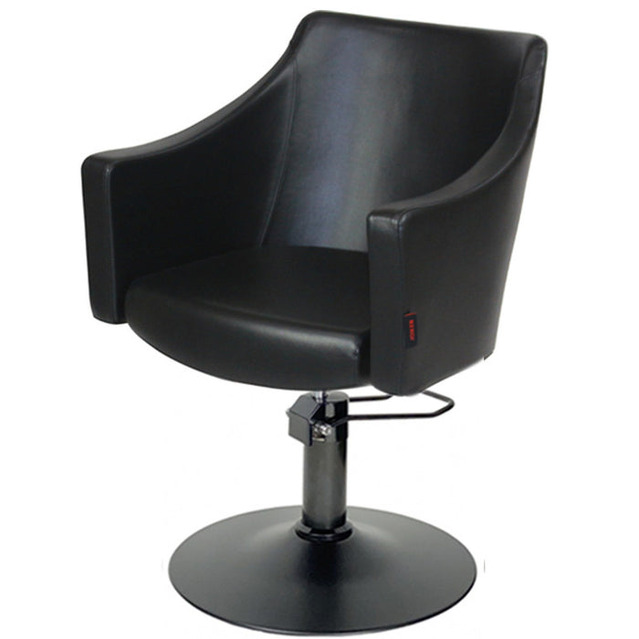 Joiken - Layla Plain Upholstery Black Cutting Chair / Black Disc